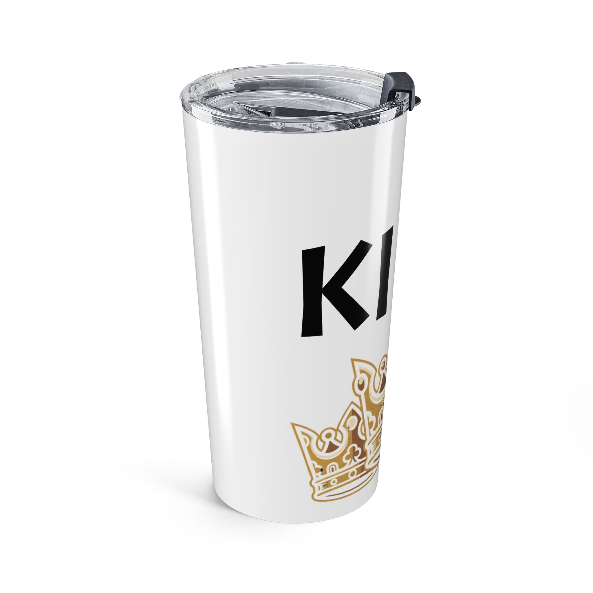 KING Gold Crown Stainless Steel Tumbler /Crowned in Confidence Travel Mug