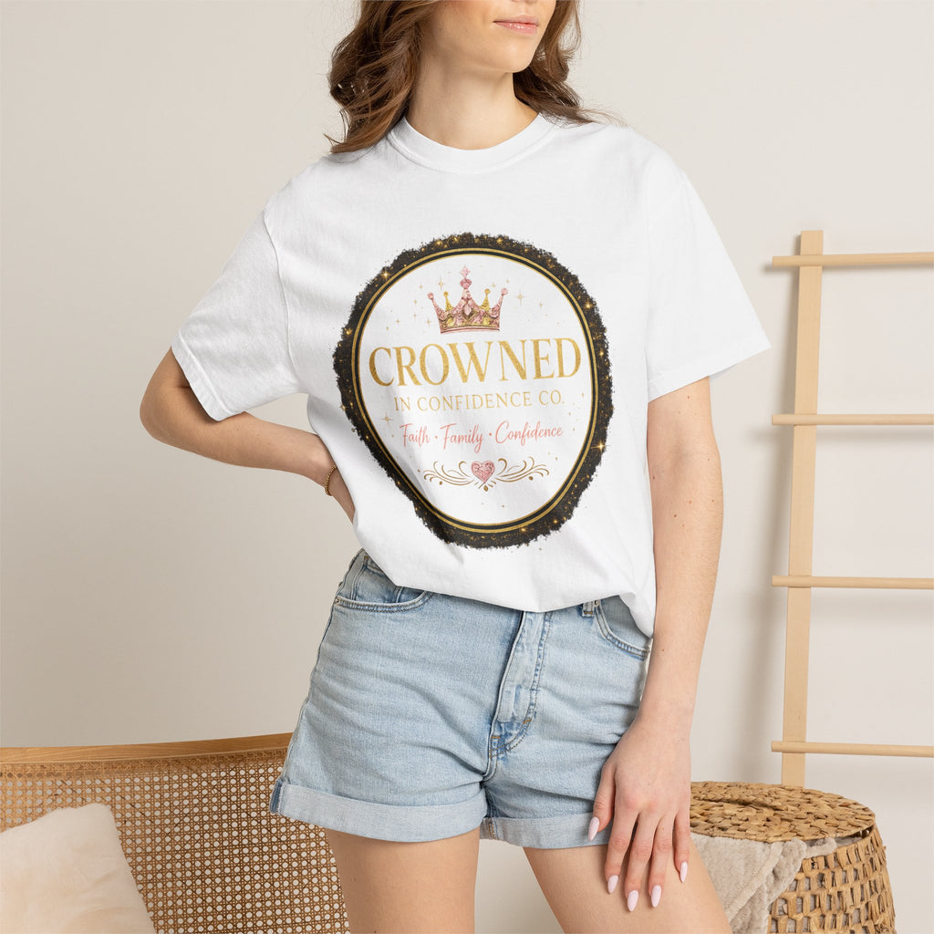 Crowned in Confidence Mom Tee