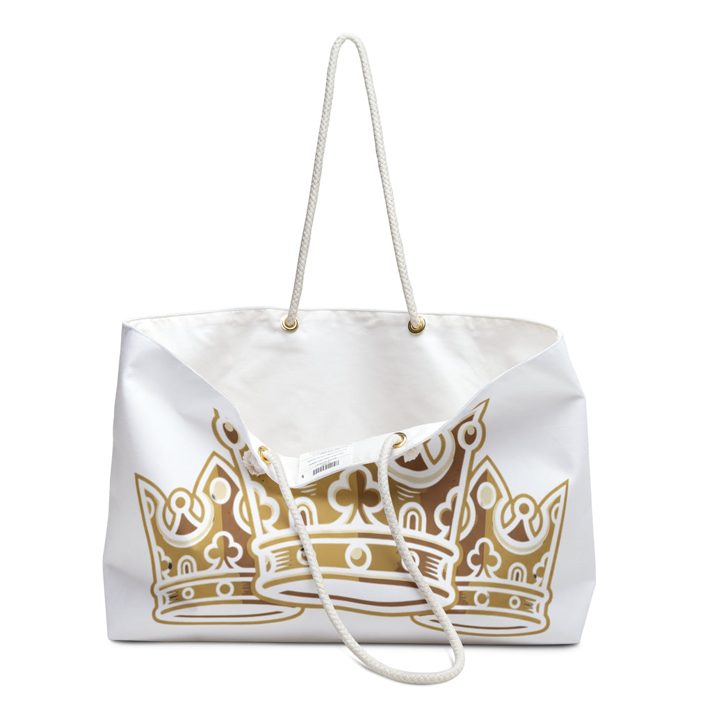 Crowned in Confidence "God's Timing, Not Mine" Crown Tote Bag