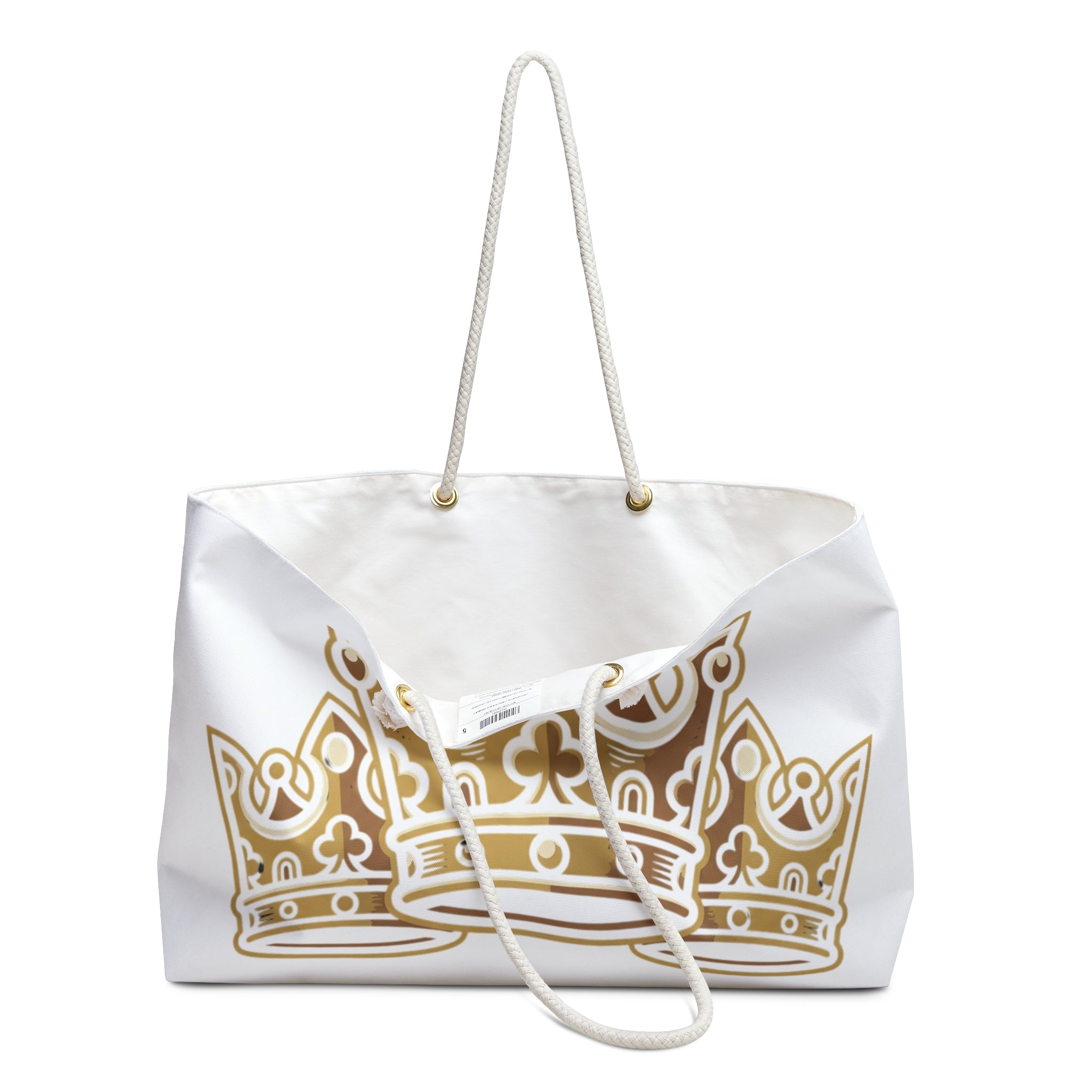 Crowned in Confidence "God's Timing, Not Mine" Crown Tote Bag