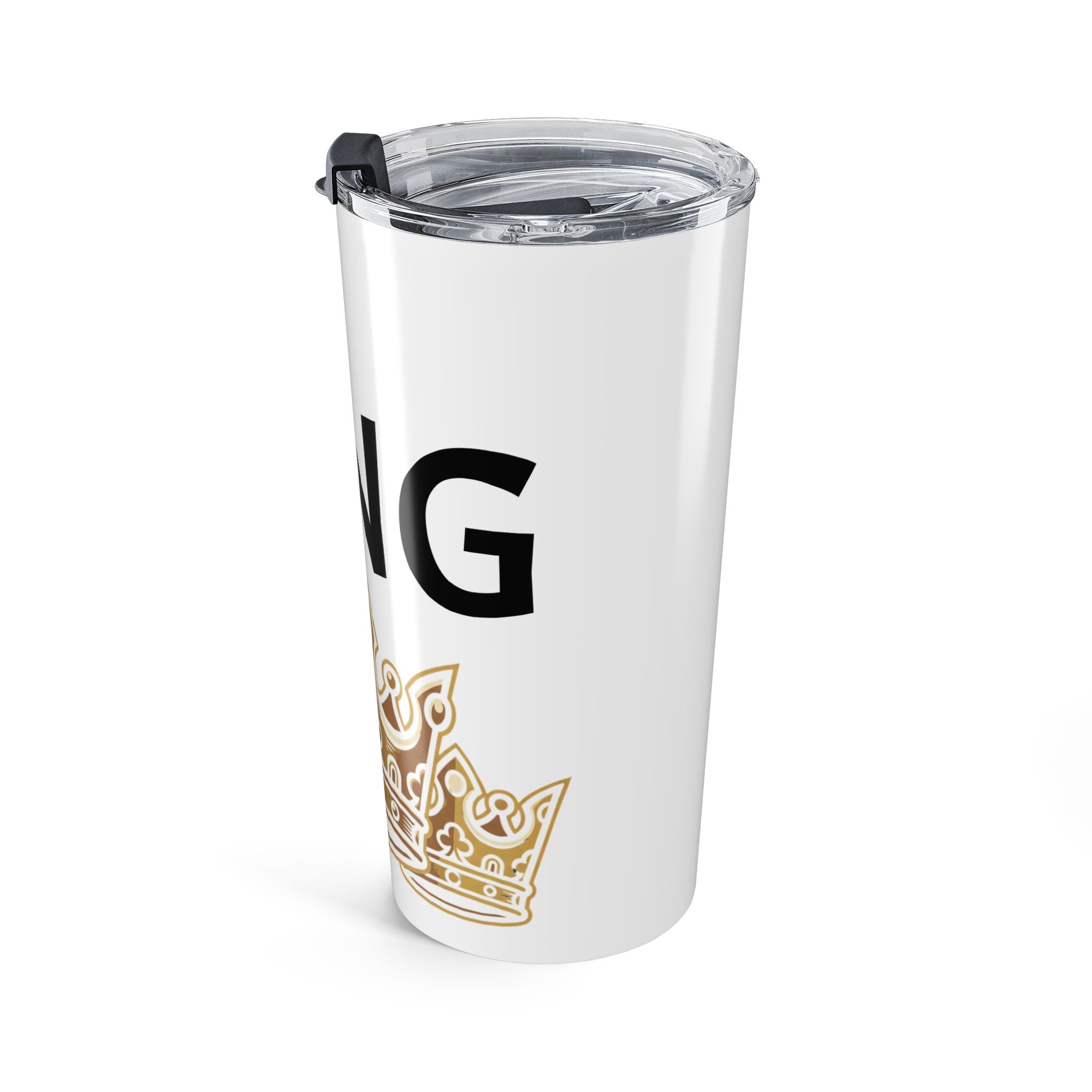 KING Gold Crown Stainless Steel Tumbler /Crowned in Confidence Travel Mug