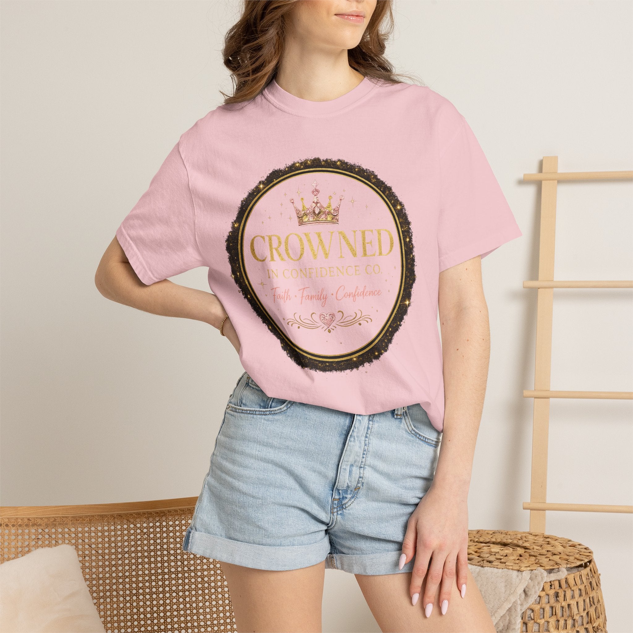 Crowned in Confidence Mom Tee