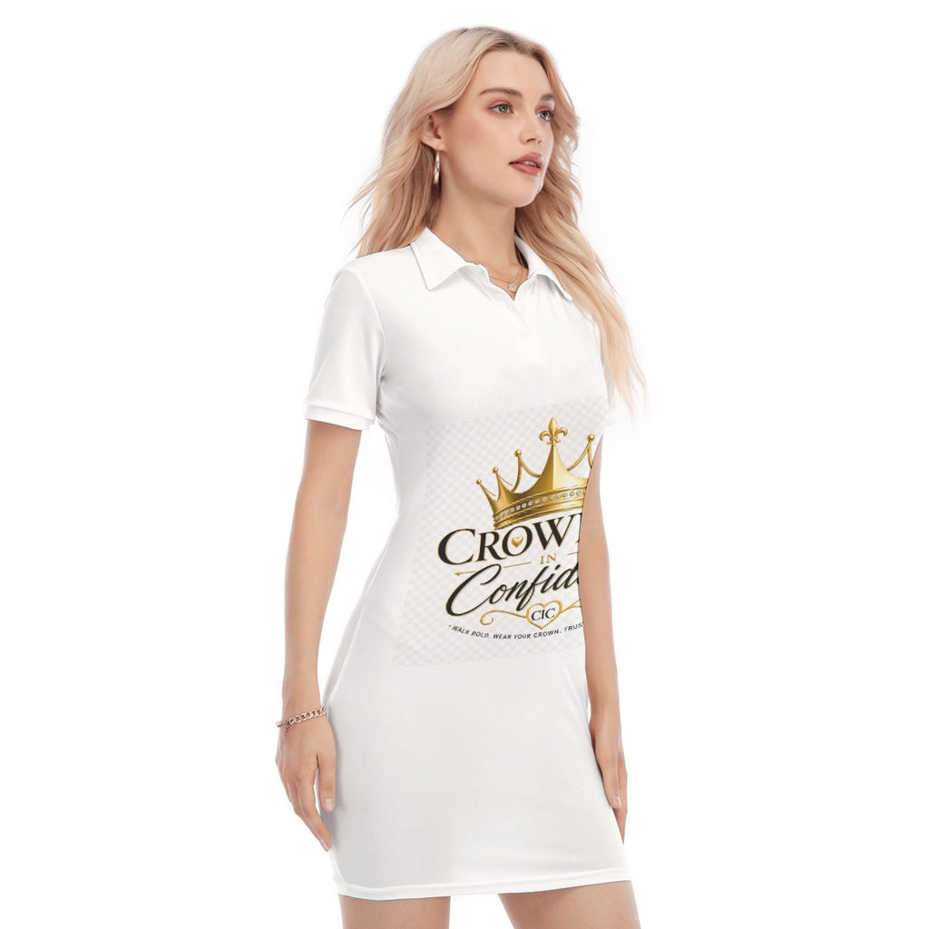 Crowned in Confidence Women's Polo Dress
