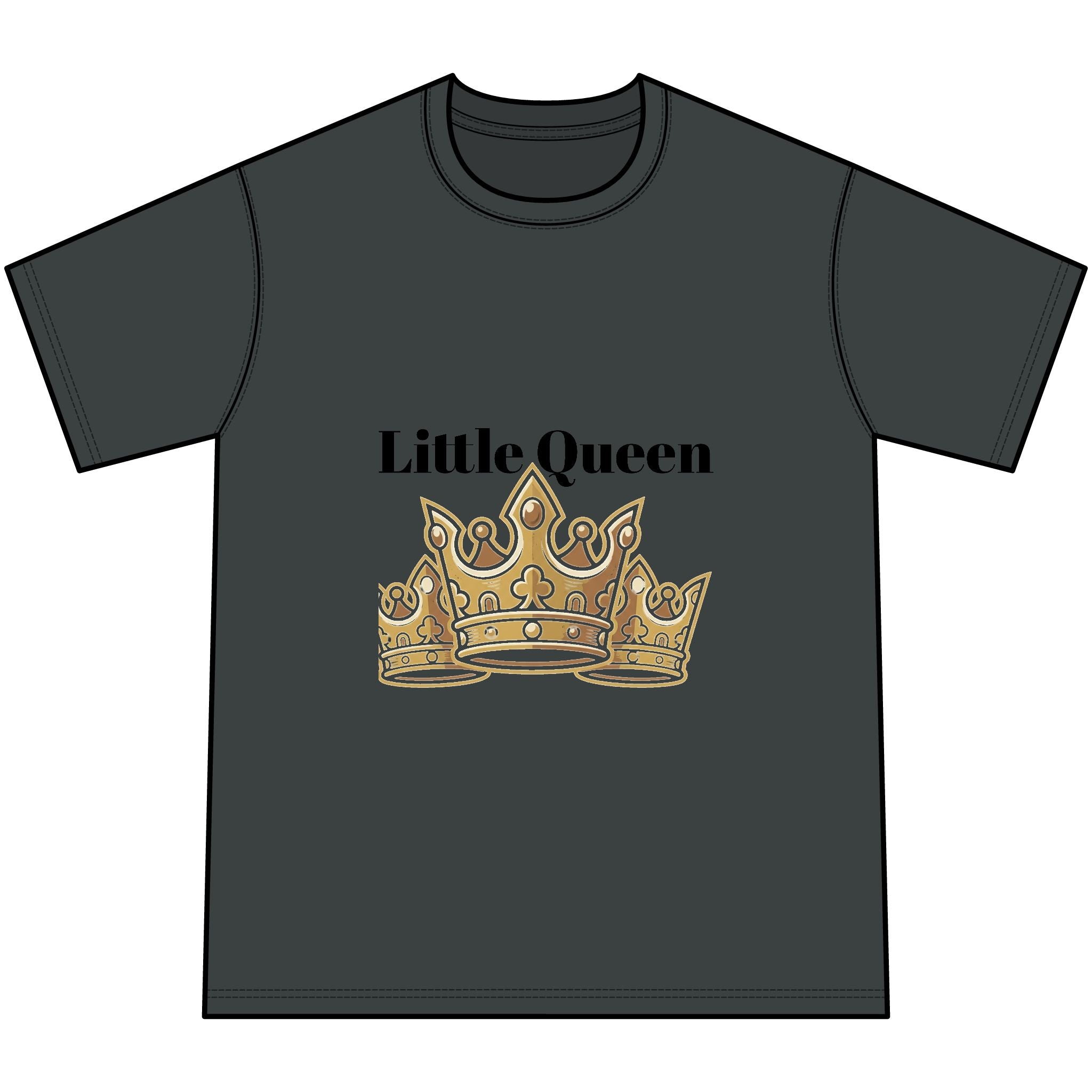 Little Queen Youth Tie-Dye T-Shirt- Crowned in Confidence